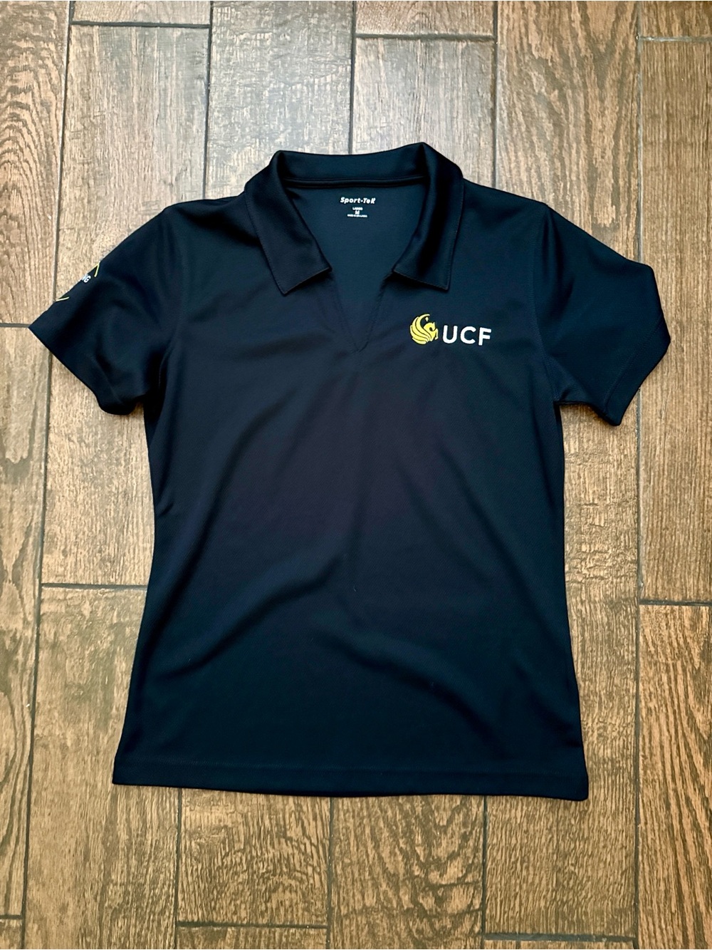 University of Central Florida Sport-Tek Embroidered Logo V-Neck Polo - Medium